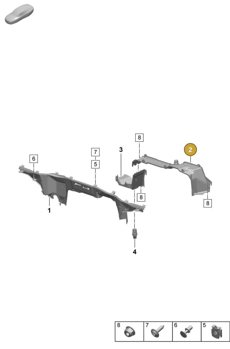 PAD819525C — Porsche Macan (2024-2024) diagram p61801140, position 2