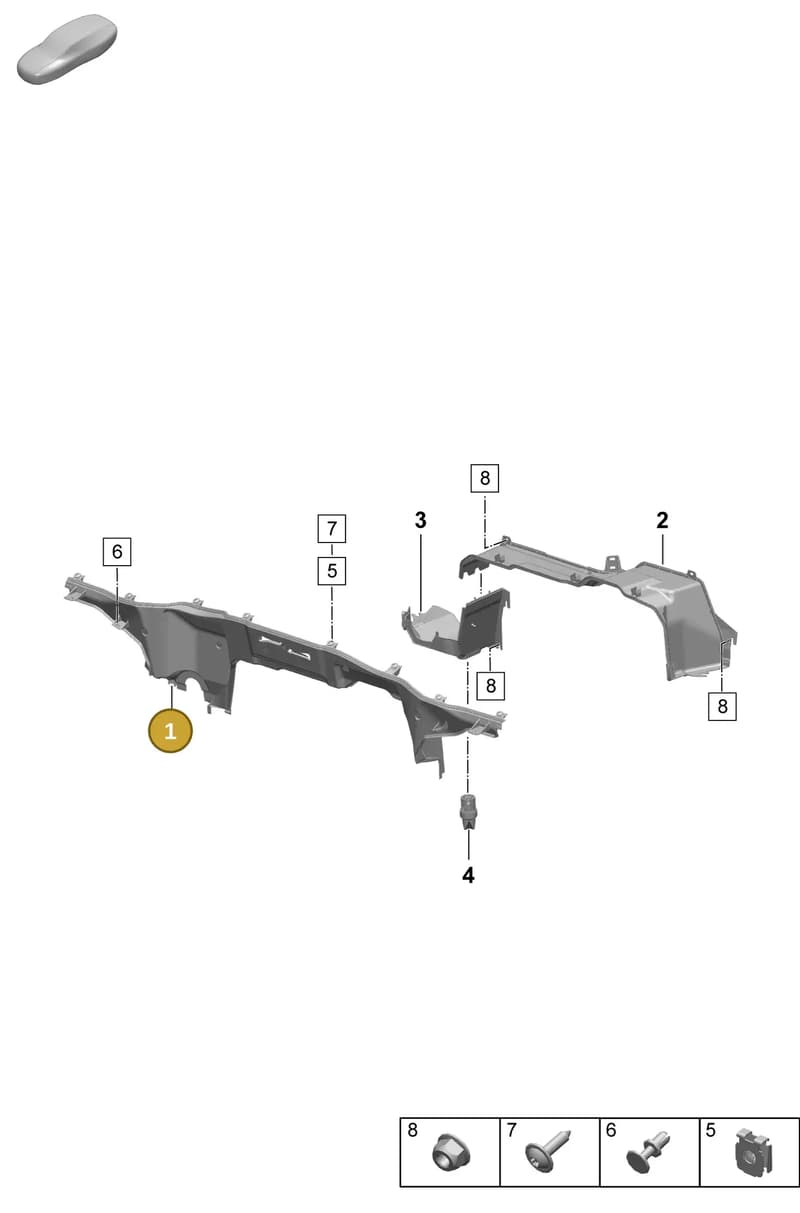 PAD819526B — Porsche Macan (2024-2024) diagram p61801140, position 1