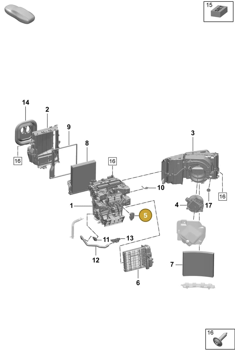 PAD820511 — Porsche Macan (2024-2024) diagram p61814000, position 5