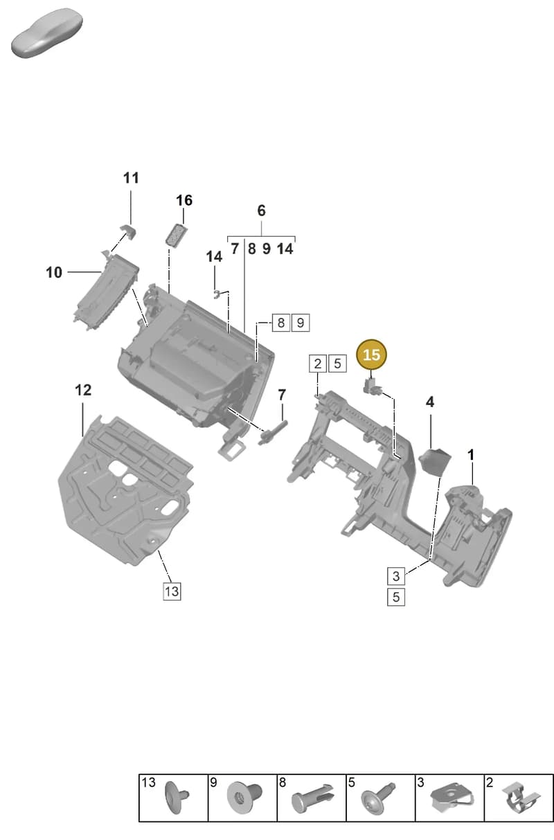 PAD820541 — Porsche 911 (2021-2022) diagram p53809150, position 15