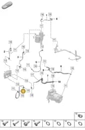 PAD820730 Porsche Refrigerant Line