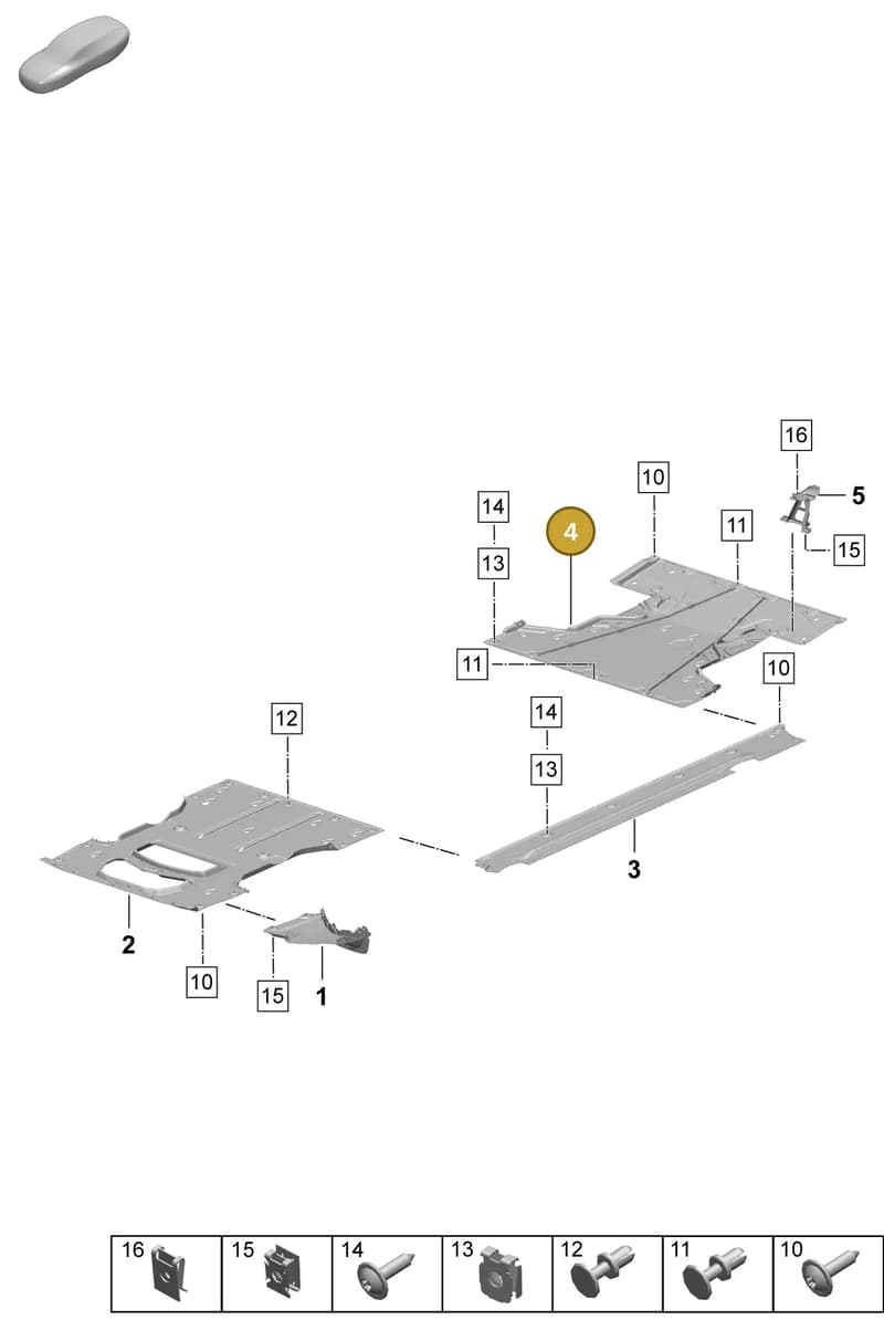 PAD825336 — Porsche Macan (2024-2024) diagram p61801700, position 4