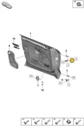 PAD831409 Porsche Hinge Half
