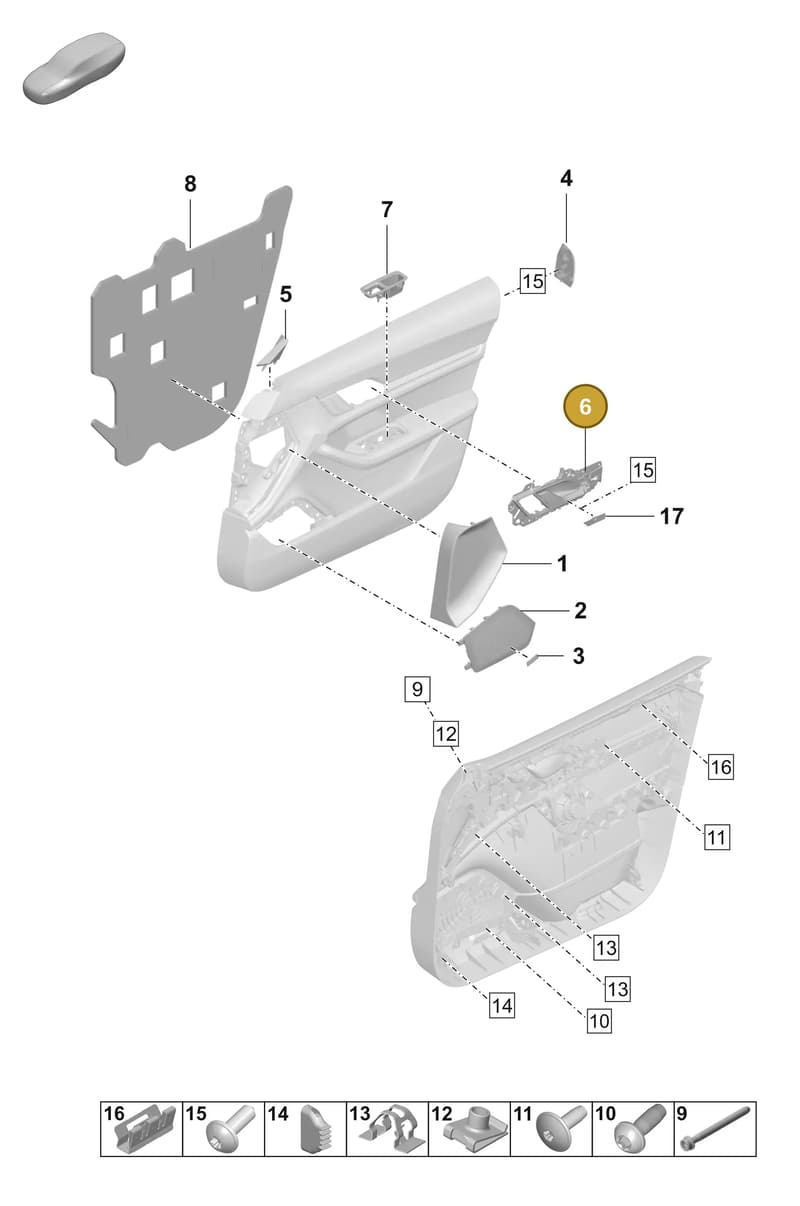PAD837020AOZ1 — Porsche Taycan Sport Turismo (2023-2025) diagram p56808450, position 6