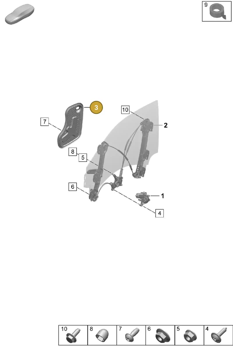 PAD837916 — Porsche Taycan Sport Turismo (2023-2025) diagram p64804300, position 3