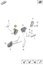 PAD839015A Porsche Door Lock