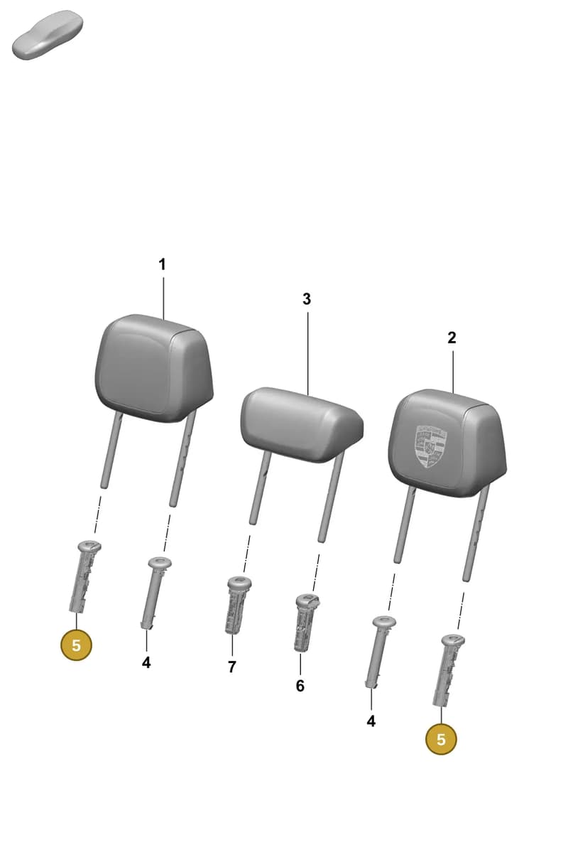 PAD886920CBLK — Porsche Macan (2024-2024) diagram p61818220, position 5