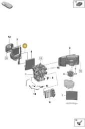 PAD898033A Porsche Heat Exchanger