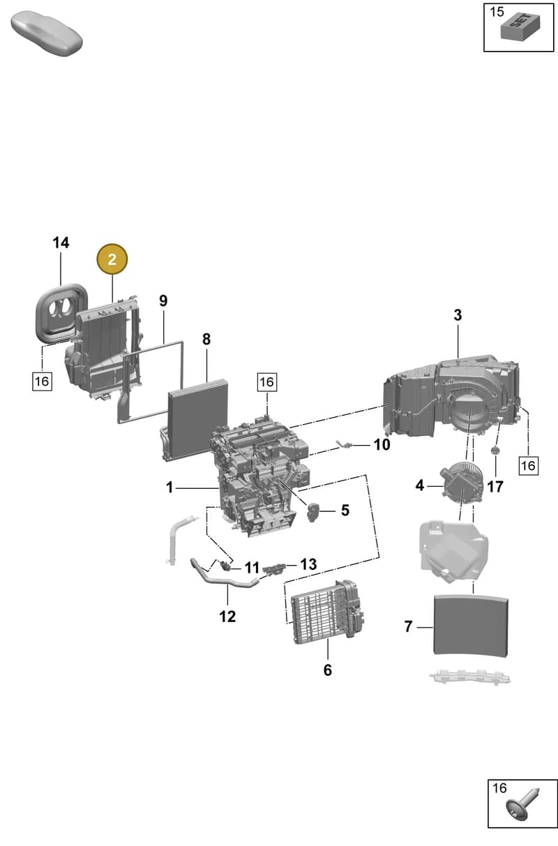 PAD898428A — Porsche Macan (2024-2024) diagram p61814000, position 2