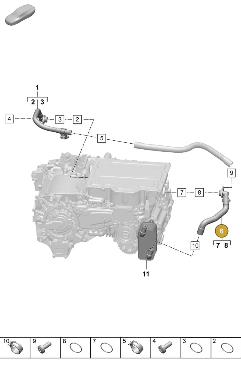 PAD901046A — Porsche Macan (2024-2024) diagram p61151170, position 6