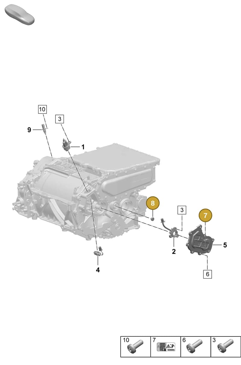 PAD906065 — Porsche Macan (2024-2024) diagram p61153050, position 7+8
