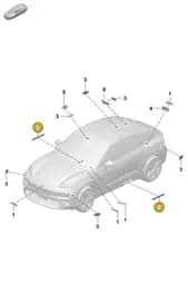 PAD907247A Porsche Aerial