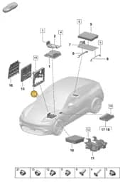 PAD907286A Porsche Retainer for Control Units