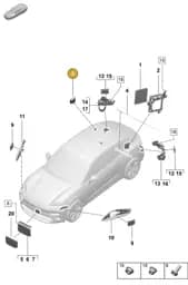 PAD907410A Porsche Control Unit for Opening Garage Door