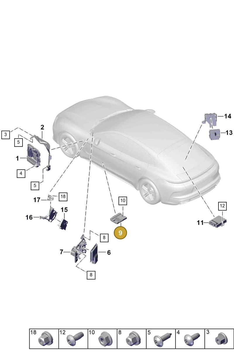 PAD907468B — Porsche Panamera (2023-2025) diagram p62901000, position 9