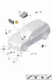 PAD907669 Porsche Radar Sensor