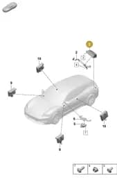 PAD907715B Porsche Control Unit for Chassis