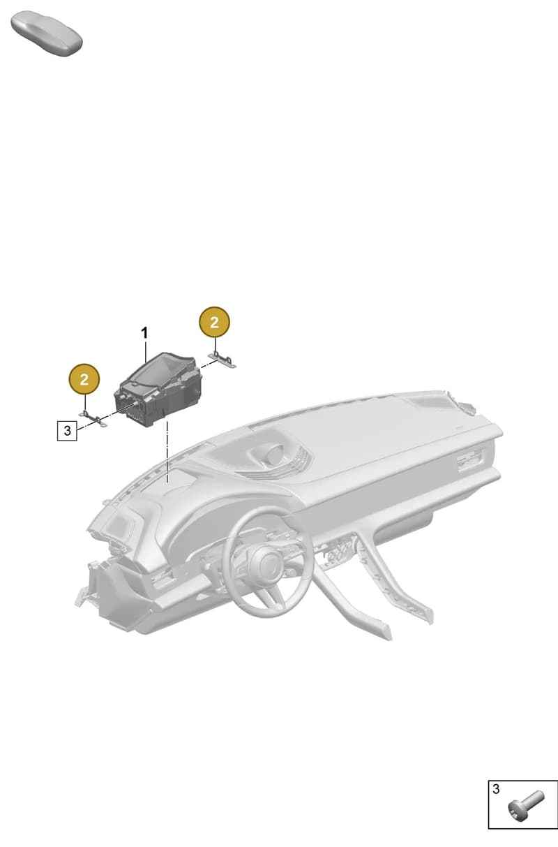 PAD919399 — Porsche Taycan Sport Turismo (2023-2025) diagram p64915000, position 2