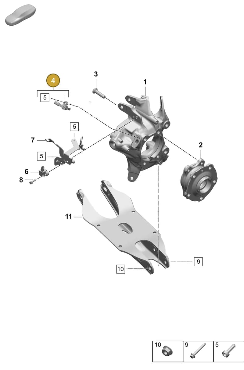 PAD927803 — Porsche Macan (2024-2024) diagram p61501020, position 4