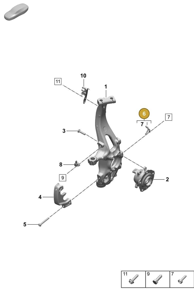 PAD927803 — Porsche Macan (2024-2024) diagram p61401020, position 6