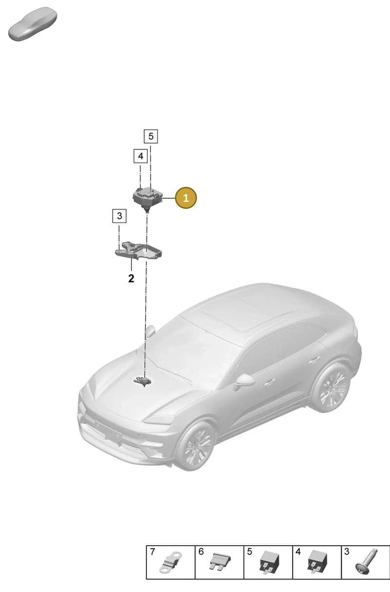 PAD937124 — Porsche Macan (2024-2024) diagram p61902020, position 1