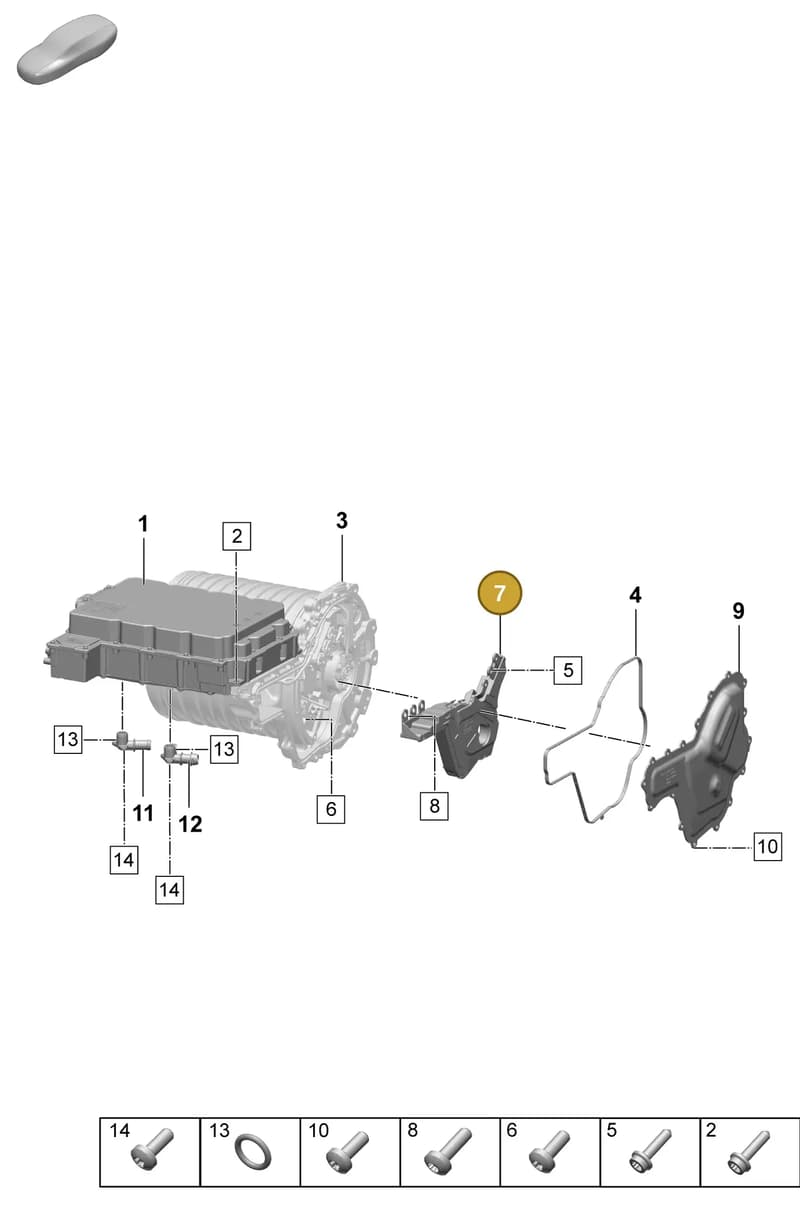 PAD937532 — Porsche Taycan Sport Turismo (2023-2025) diagram p64152050, position 7