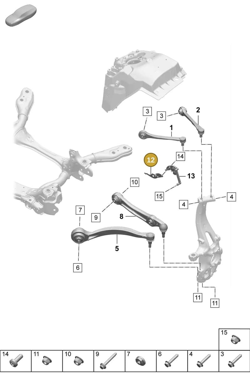 PAD941057 — Porsche Macan (2024-2024) diagram p61401050, position 12