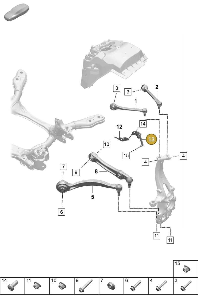 PAD941285 — Porsche Macan (2024-2024) diagram p61401050, position 13