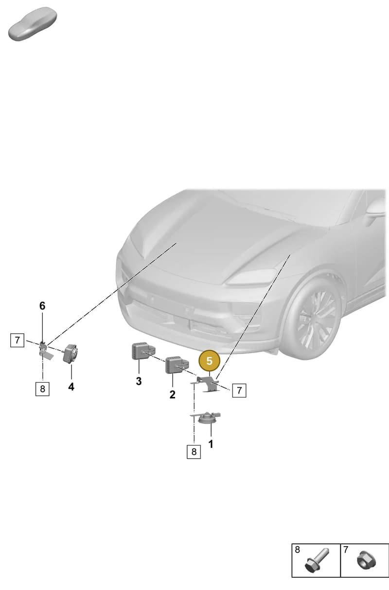 PAD951285 — Porsche Macan (2024-2024) diagram p61905000, position 5