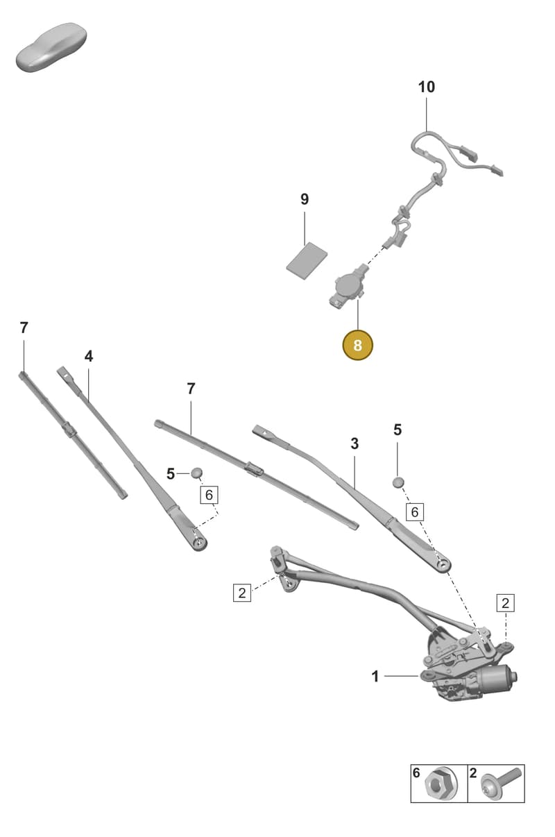 PAD955547A — Porsche Panamera (2020-2023) diagram p58904000, position 8