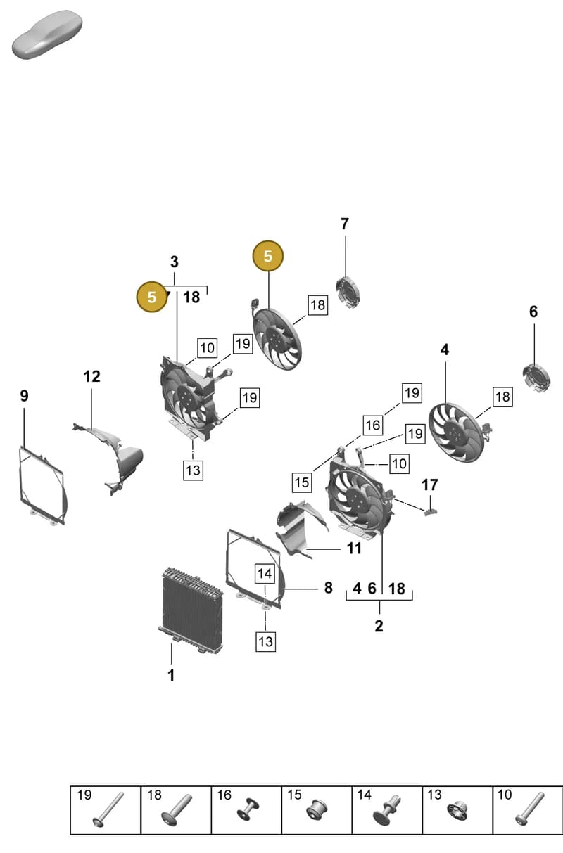 PAD959455 — Porsche Taycan Sport Turismo (2023-2025) diagram p64155200, position 5