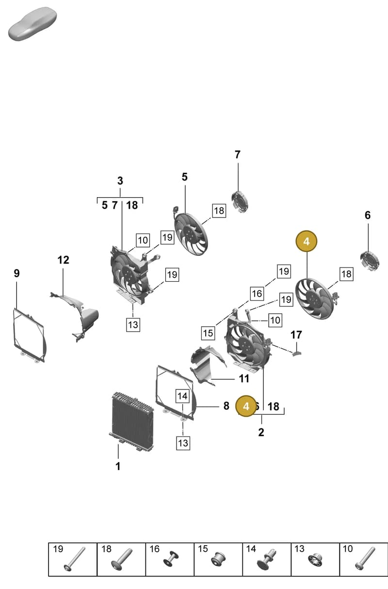 PAD959456 — Porsche Taycan Sport Turismo (2023-2025) diagram p64155200, position 4