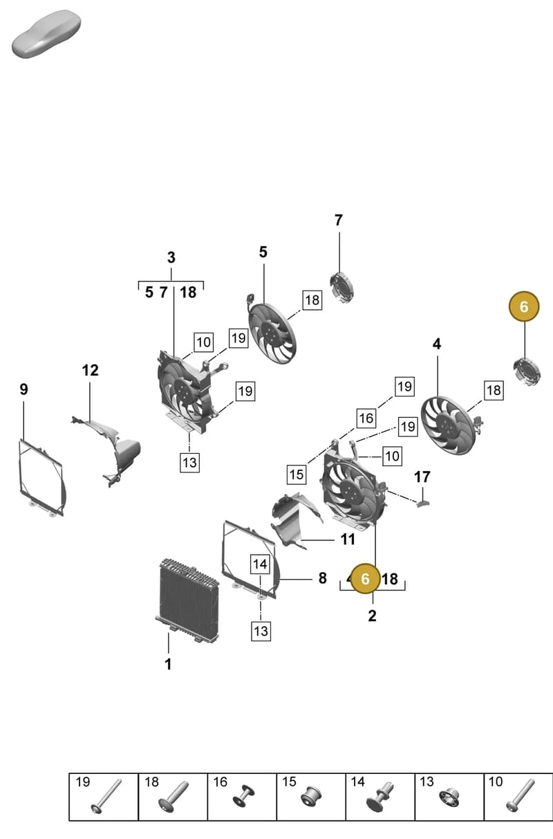 PAD959459 — Porsche Taycan Sport Turismo (2023-2025) diagram p64155200, position 6