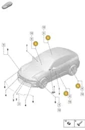 PAD959651C Porsche Accelerator Sensor