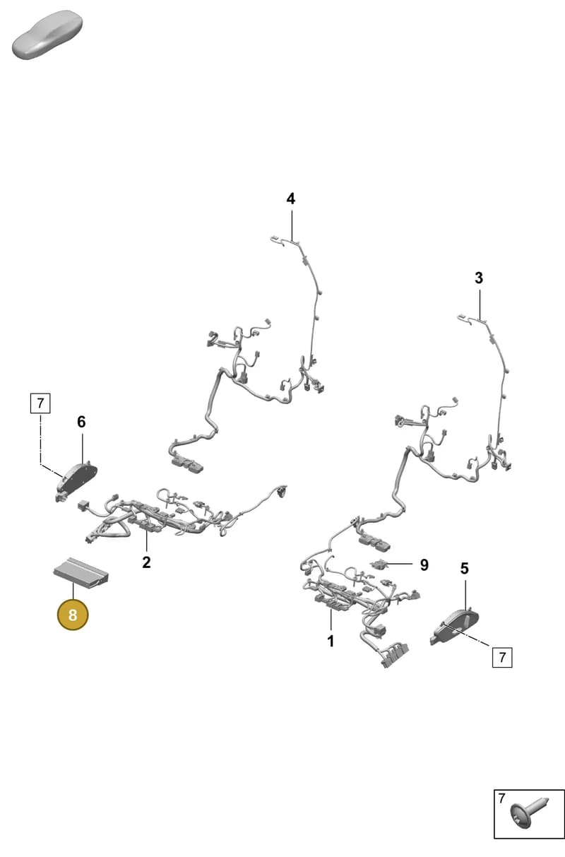 PAD959760E — Porsche Macan (2024-2024) diagram p61817500, position 8