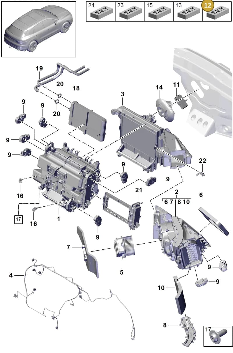 PAD963459A — Porsche Cayenne (2017-2023) diagram p51814000, position 12
