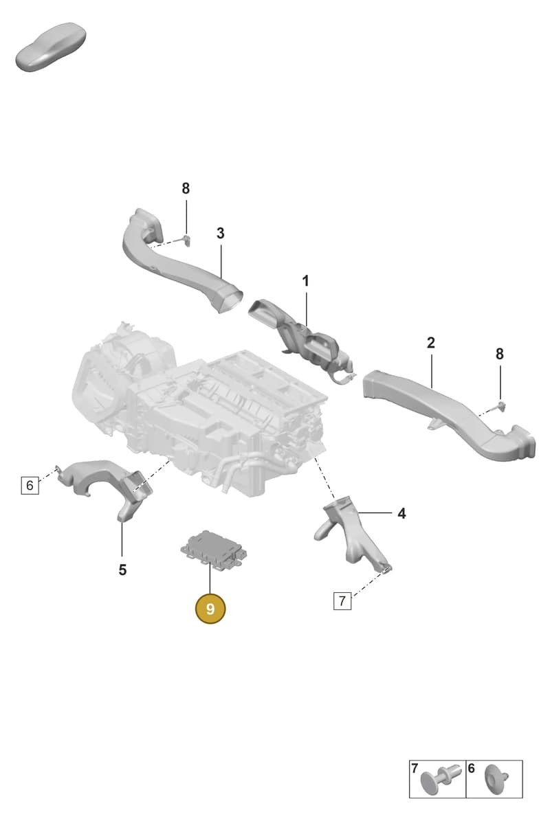 PAD963459A — Porsche 911 (2024-2025) diagram p53814100, position 9