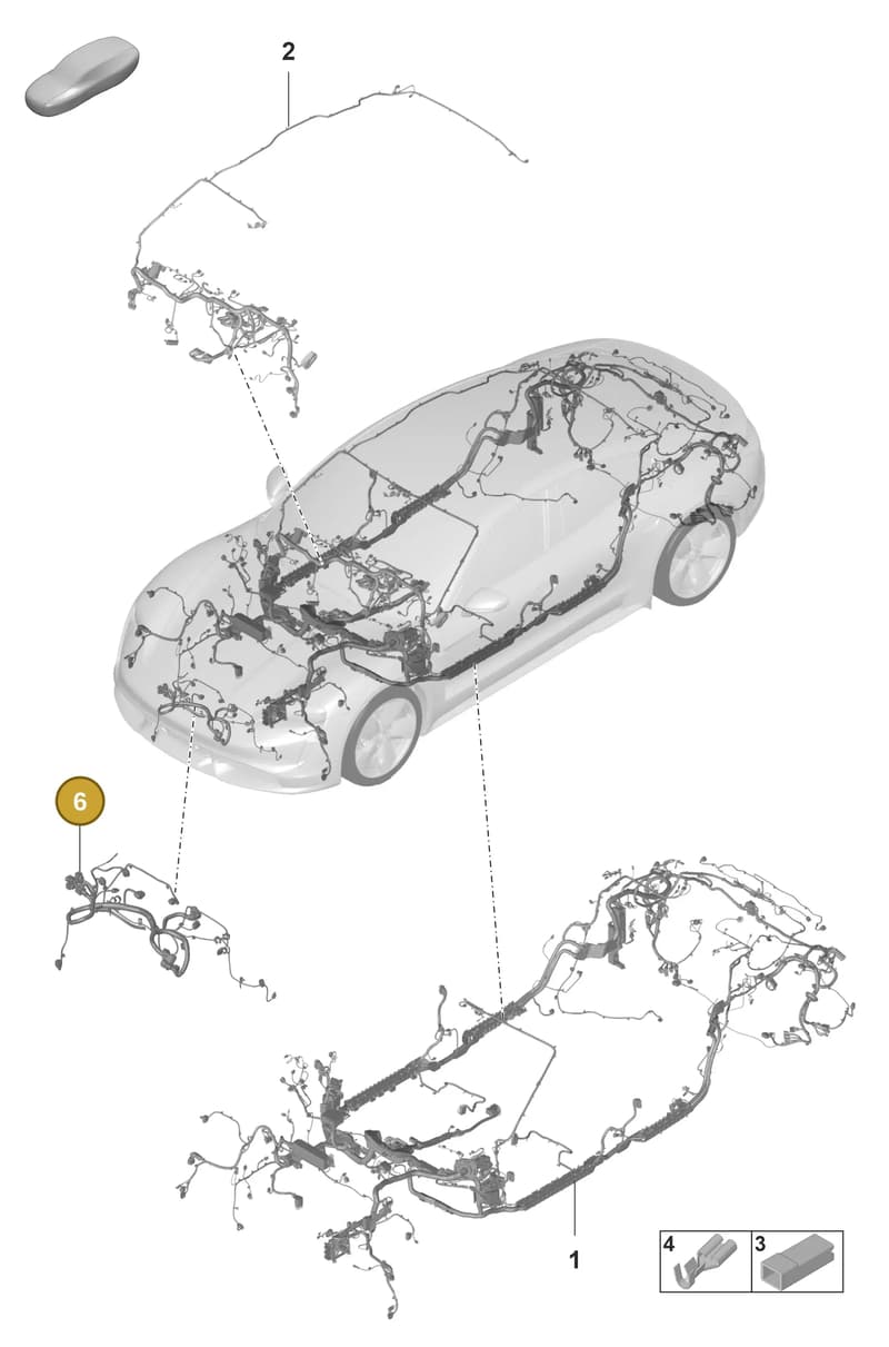 PAD971277 — Porsche Taycan Sport Turismo (2019-2024) diagram p56902110, position 6