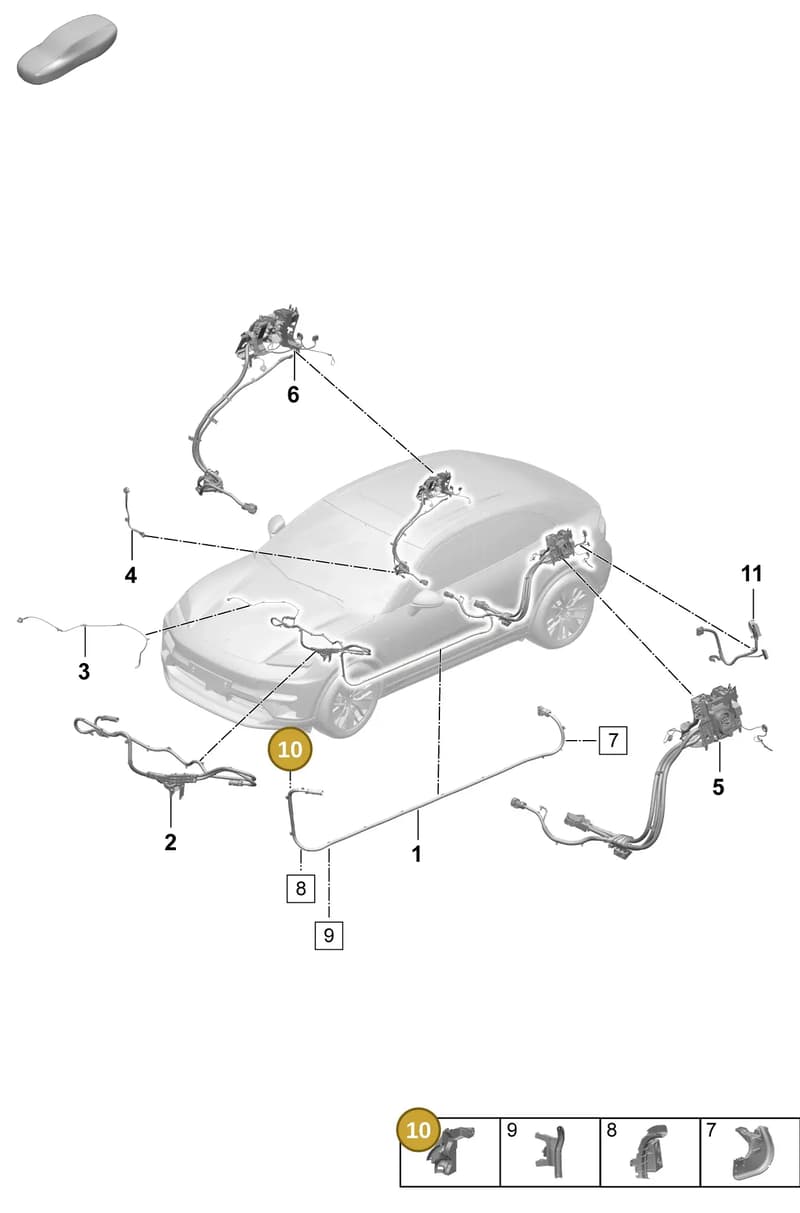 PAD971616A — Porsche Macan (2024-2024) diagram p61904000, position 10