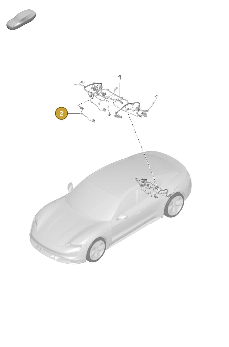 PAD971767 — Porsche Taycan Sport Turismo (2019-2024) diagram p56902140, position 2