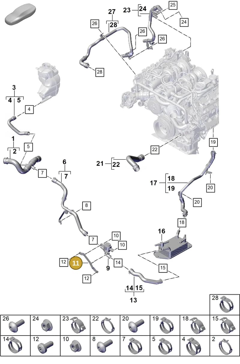 PAE121660 — Porsche Panamera (2023-2025) diagram p62105330, position 11
