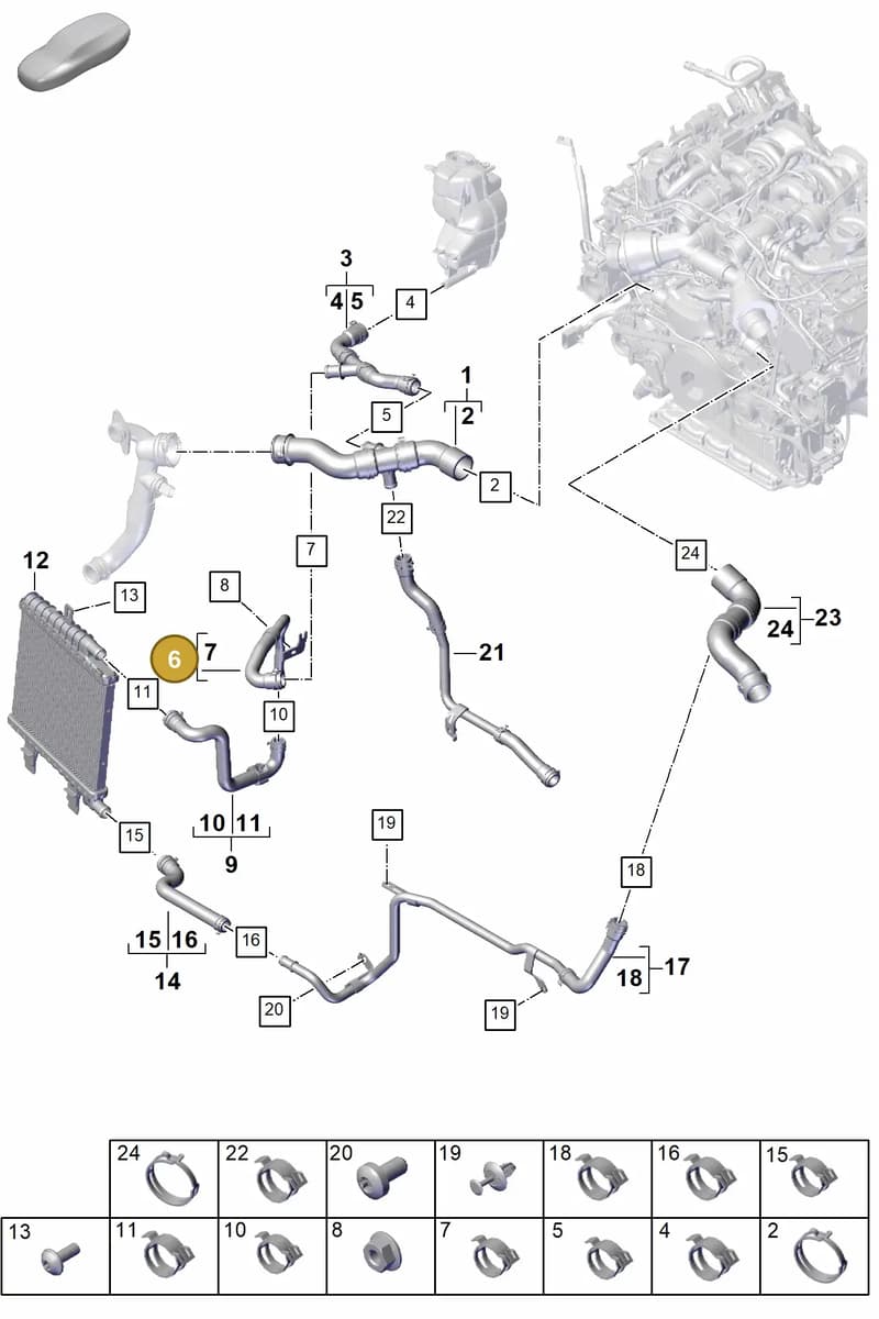 PAE121660 — Porsche Panamera (2023-2025) diagram p62105300, position 6