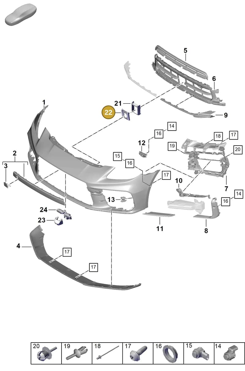 PAE121767 — Porsche Panamera (2023-2025) diagram p62802010, position 22