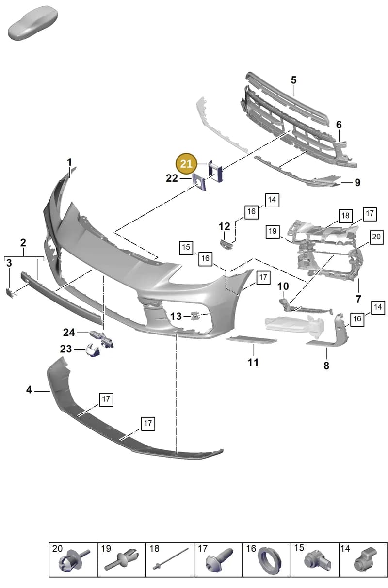 PAE121767A — Porsche Panamera (2023-2025) diagram p62802010, position 21