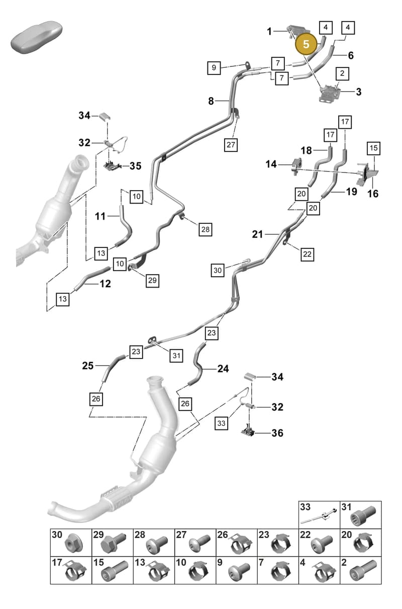 PAE131191H — Porsche Panamera (2023-2025) diagram p58202310, position 5