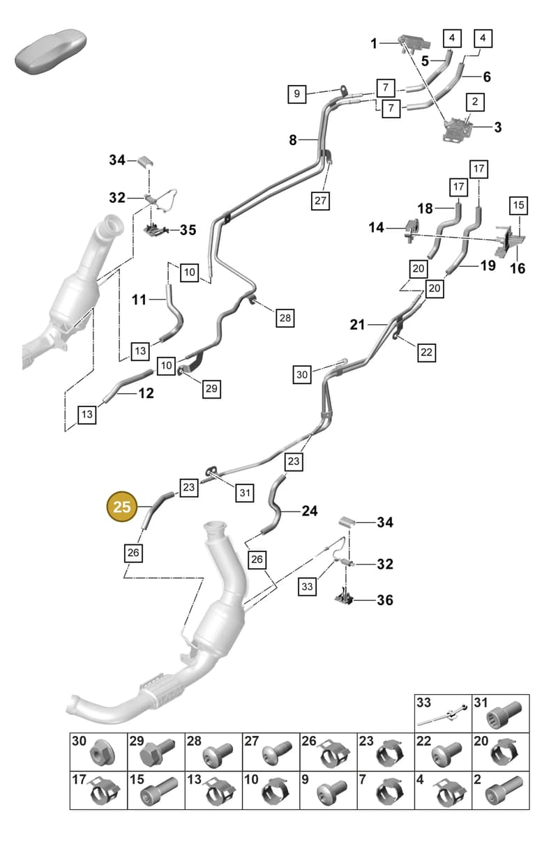 PAE131191Q — Porsche Panamera (2023-2025) diagram p58202310, position 25