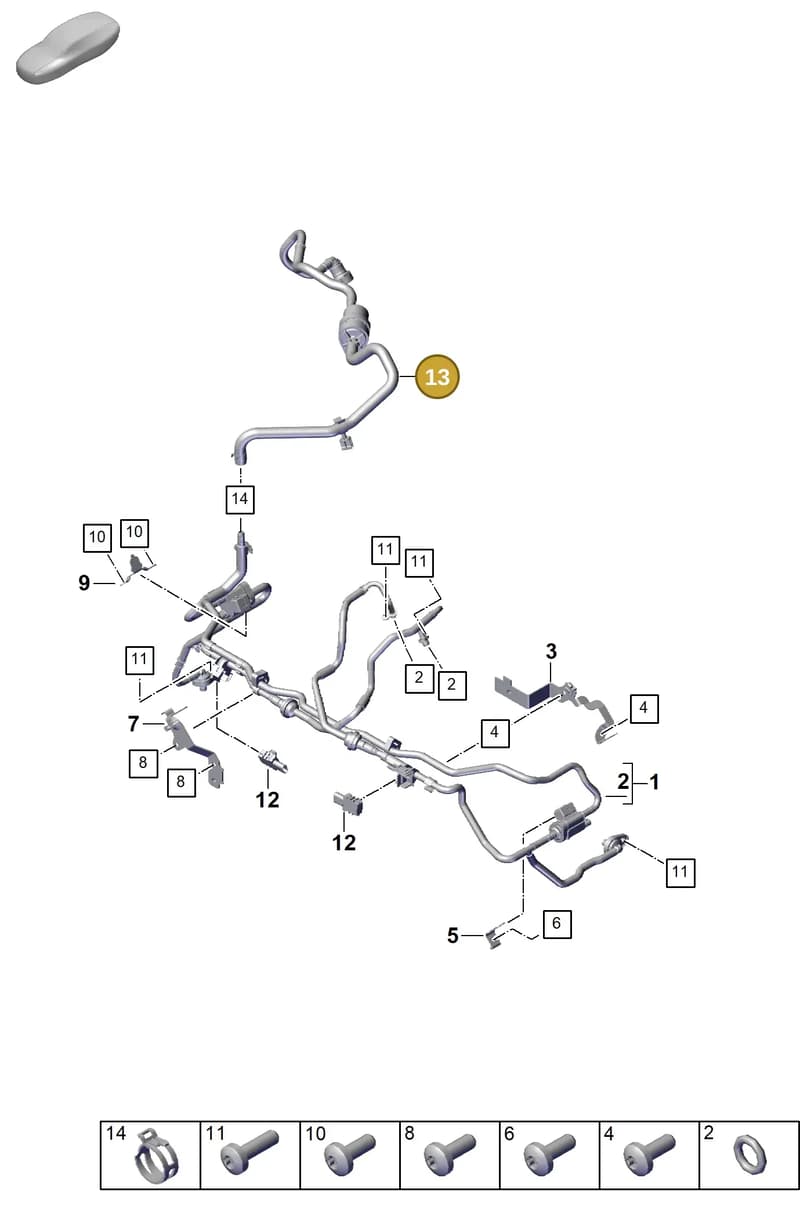 PAE133366 — Porsche Panamera (2023-2025) diagram p62107300, position 13