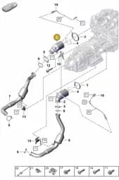 PAE254301 Porsche Catalytic Converter