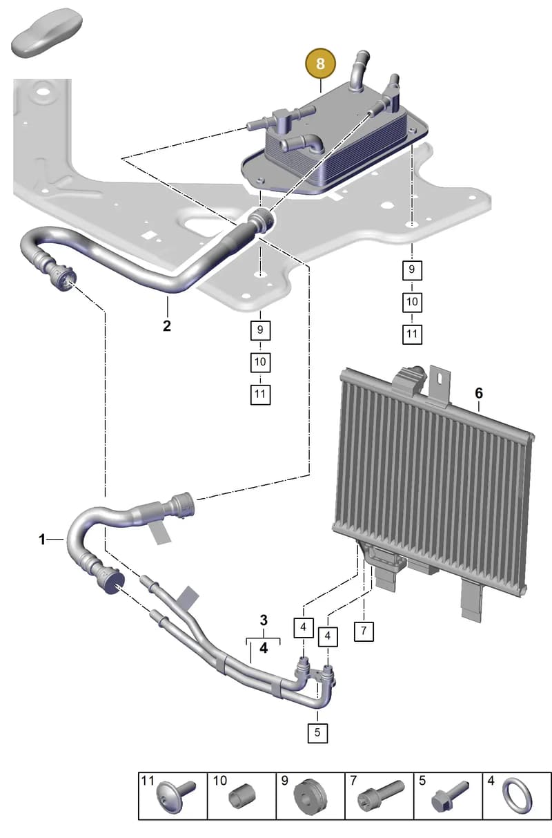 PAE317023 — Porsche Panamera (2023-2025) diagram p62360050, position 8