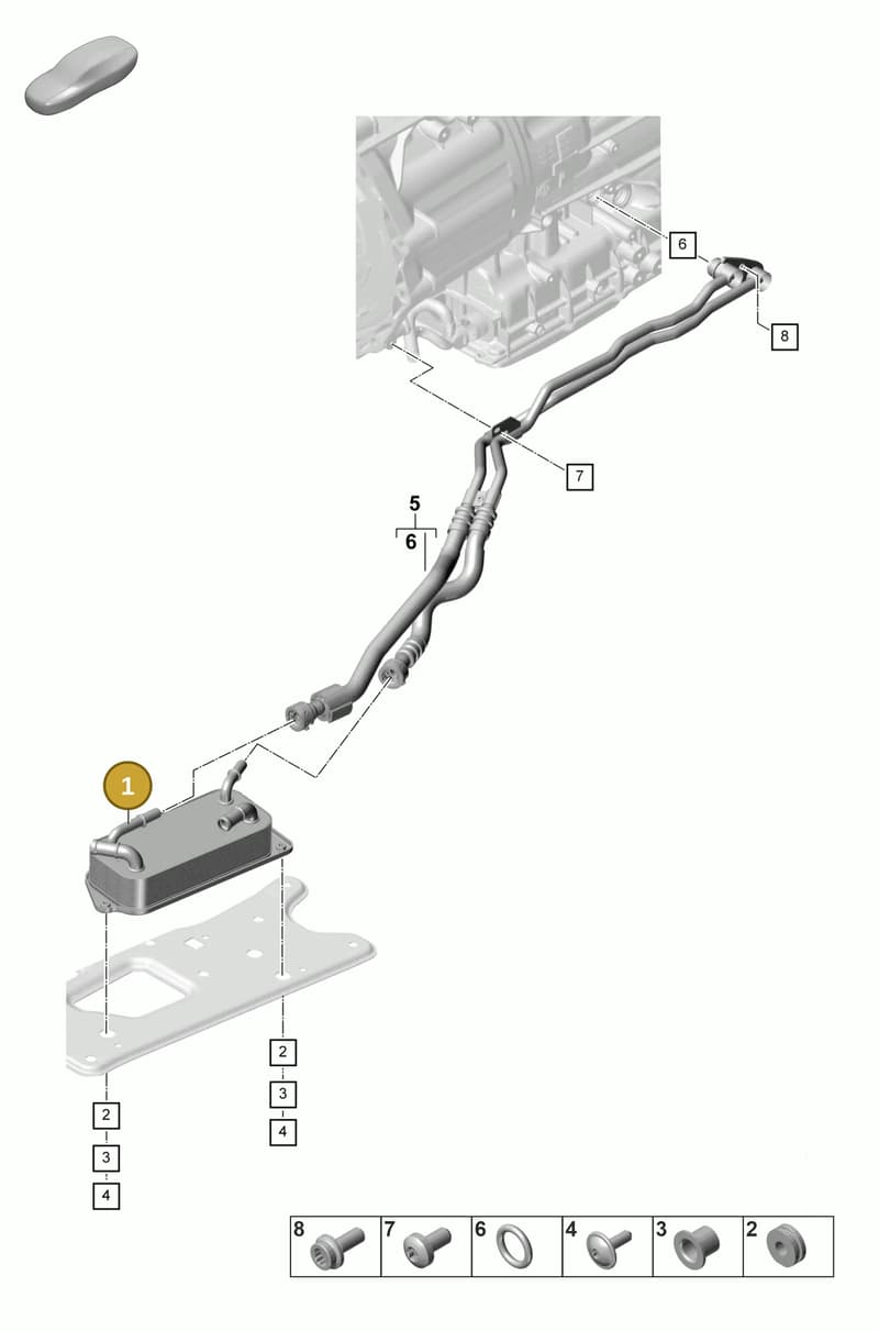 PAE317023 — Porsche Panamera (2023-2025) diagram p58360010, position 1
